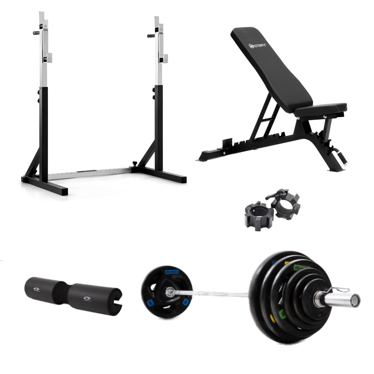 Abilica - 40 Squat Rack Olympic Styrkepaket - 110 kg