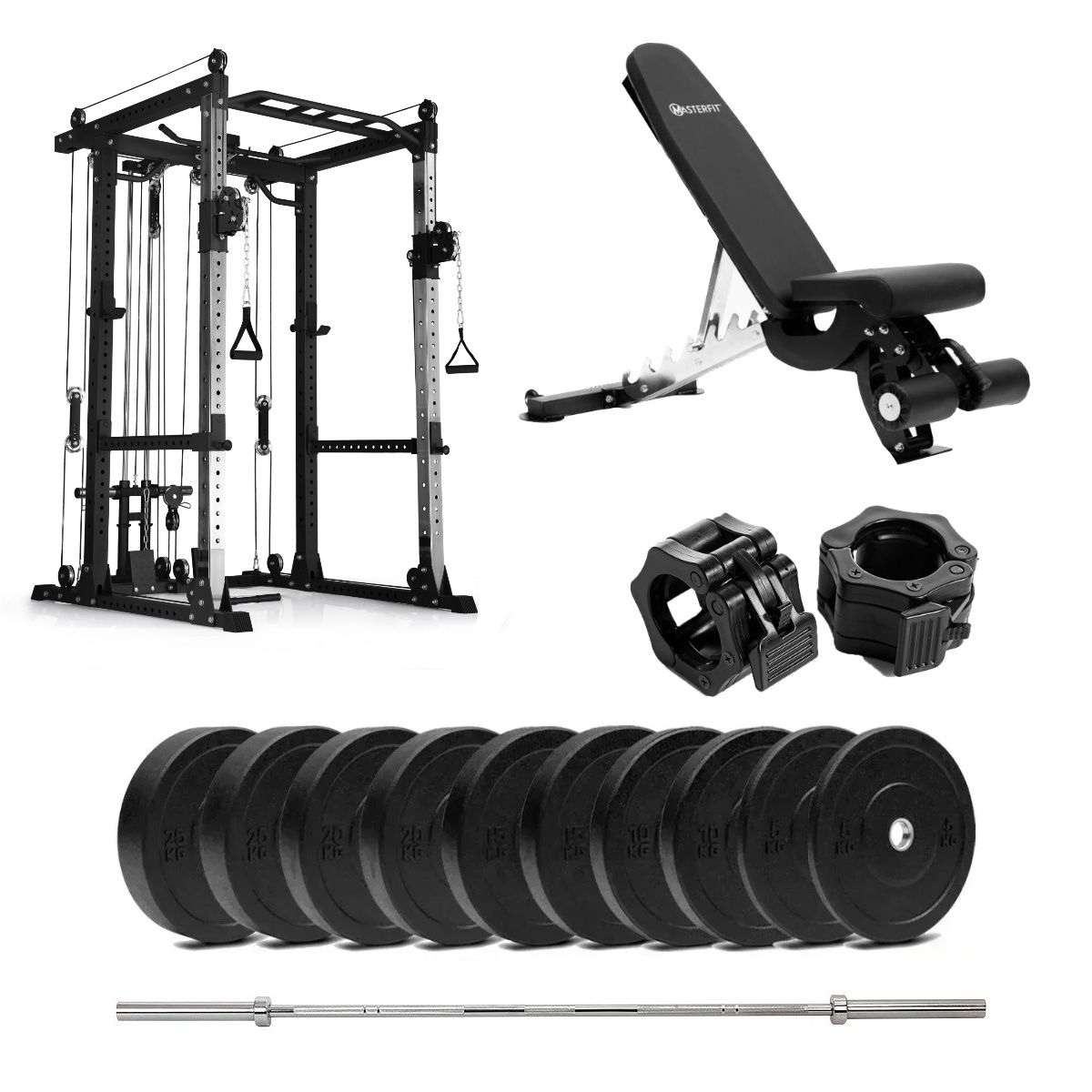 PR 550 Power Rack Bumper med bänk - 110 kg