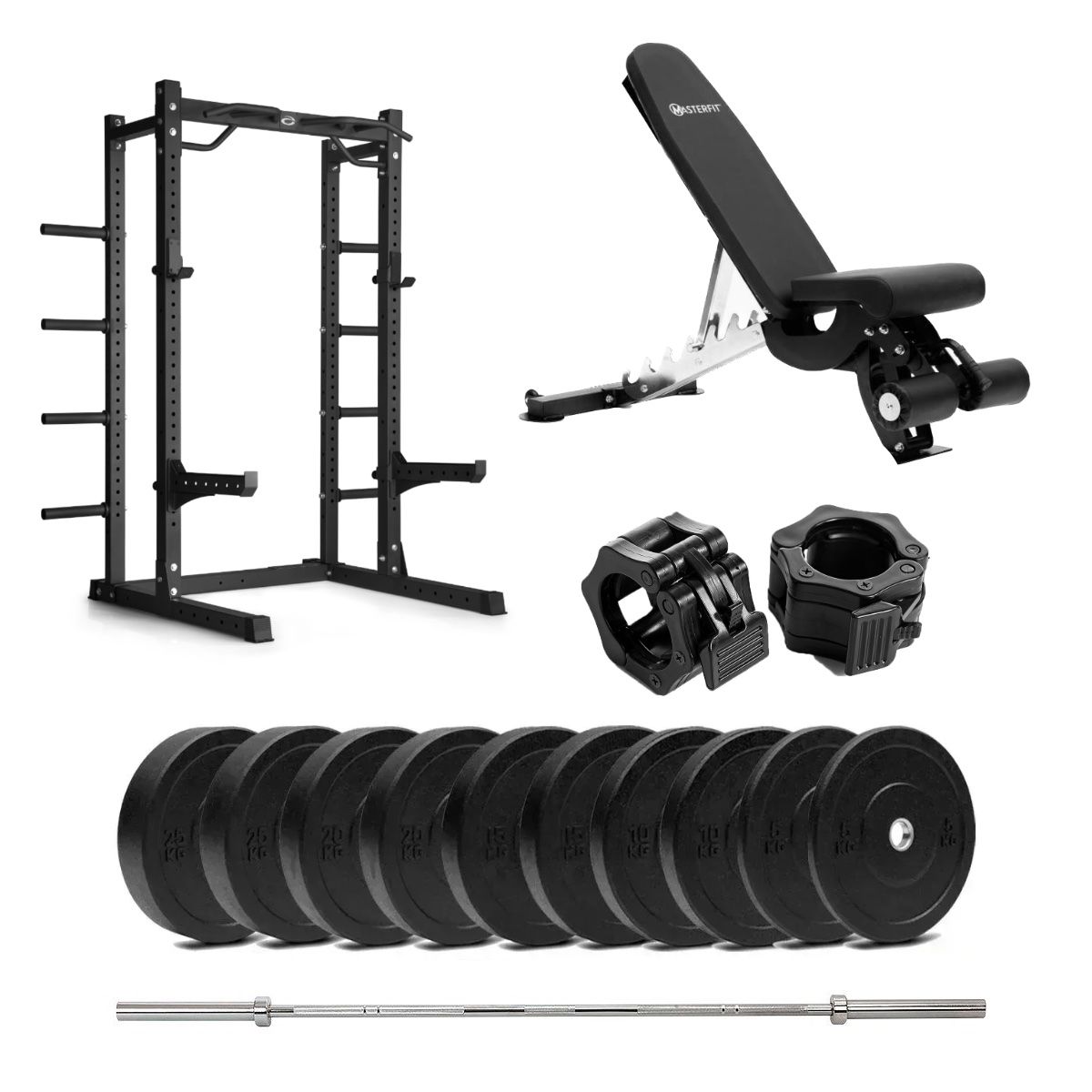 HR 500 Half Rack Bumper med bänk - 110 kg